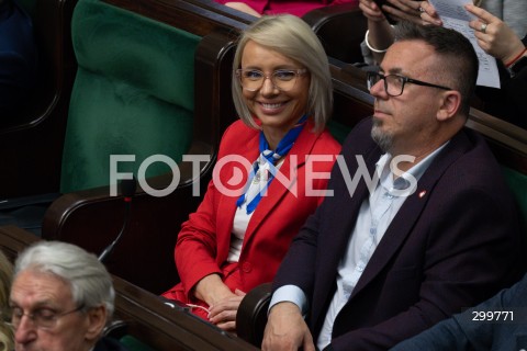  04.06.2025 WARSZAWA<br />
POSIEDZENIE SEJMU RP<br />
N/Z ANNA SOBOLAK LUKASZ HORBATOWSKI<br />
FOT. MARCIN BANASZKIEWICZ/FOTONEWS  