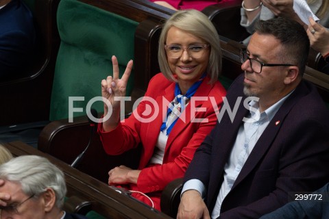  04.06.2025 WARSZAWA<br />
POSIEDZENIE SEJMU RP<br />
N/Z ANNA SOBOLAK LUKASZ HORBATOWSKI<br />
FOT. MARCIN BANASZKIEWICZ/FOTONEWS  