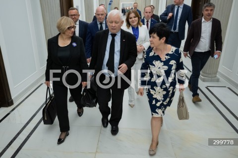  04.06.2025 WARSZAWA<br />
POSIEDZENIE SEJMU RP<br />
N/Z JAROSLAW KACZYNSKI JOANNA BOROWIAK<br />
FOT. MARCIN BANASZKIEWICZ/FOTONEWS  