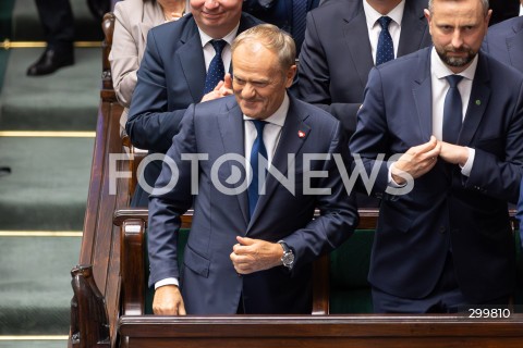  11.06.2025 WARSZAWA<br />
POSIEDZENIE SEJMU W WARSZAWIE<br />
GLOSOWANIE NAD WOTUM ZAUFANIA DLA RZADU<br />
N/Z PREMIER DONALD TUSK<br />
FOT. ANTONI BYSZEWSKI/FOTONEWS 