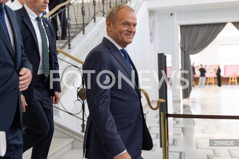  11.06.2025 WARSZAWA<br />
POSIEDZENIE SEJMU W WARSZAWIE<br />
GLOSOWANIE NAD WOTUM ZAUFANIA DLA RZADU<br />
N/Z PREMIER DONALD TUSK<br />
FOT. ANTONI BYSZEWSKI/FOTONEWS 