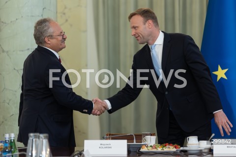  18.06.2025 WARSZAWA<br />
POSIEDZENIE RADY BEZPIECZENSTWA NARODOWEGO W PALACU PREZYDENCKIM W WARSZAWIE<br />
N/Z MAREK JAKUBIAK MARCIN MASTALEREK<br />
FOT. ANTONI BYSZEWSKI/FOTONEWS 