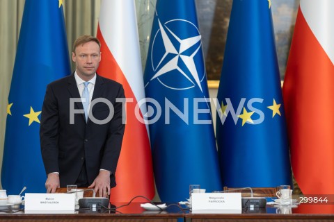  18.06.2025 WARSZAWA<br />
POSIEDZENIE RADY BEZPIECZENSTWA NARODOWEGO W PALACU PREZYDENCKIM W WARSZAWIE<br />
N/Z MARCIN MASTALEREK<br />
FOT. ANTONI BYSZEWSKI/FOTONEWS 