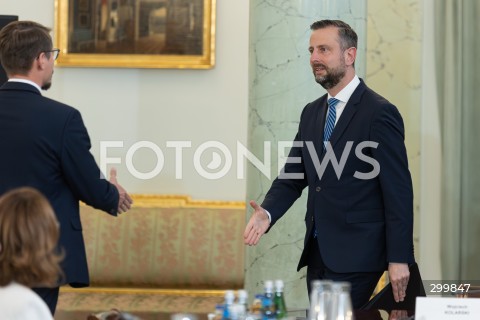  18.06.2025 WARSZAWA<br />
POSIEDZENIE RADY BEZPIECZENSTWA NARODOWEGO W PALACU PREZYDENCKIM W WARSZAWIE<br />
N/Z WLADYSLAW KOSINIAK - KAMYSZ<br />
FOT. ANTONI BYSZEWSKI/FOTONEWS 