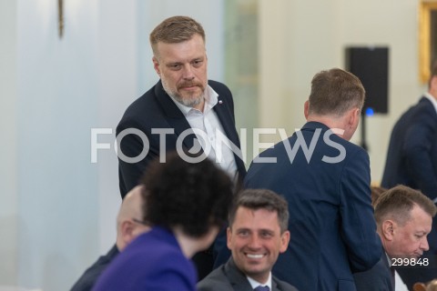  18.06.2025 WARSZAWA<br />
POSIEDZENIE RADY BEZPIECZENSTWA NARODOWEGO W PALACU PREZYDENCKIM W WARSZAWIE<br />
N/Z ADRIAN ZANDBERG<br />
FOT. ANTONI BYSZEWSKI/FOTONEWS 