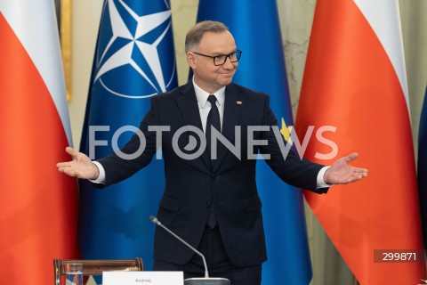  18.06.2025 WARSZAWA<br />
POSIEDZENIE RADY BEZPIECZENSTWA NARODOWEGO W PALACU PREZYDENCKIM W WARSZAWIE<br />
N/Z PREZYDENT ANDRZEJ DUDA<br />
FOT. ANTONI BYSZEWSKI/FOTONEWS 