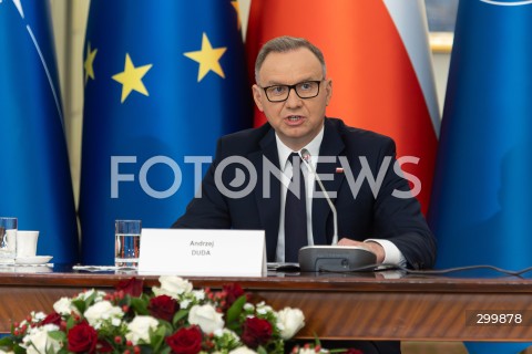  18.06.2025 WARSZAWA<br />
POSIEDZENIE RADY BEZPIECZENSTWA NARODOWEGO W PALACU PREZYDENCKIM W WARSZAWIE<br />
N/Z PREZYDENT ANDRZEJ DUDA<br />
FOT. ANTONI BYSZEWSKI/FOTONEWS 