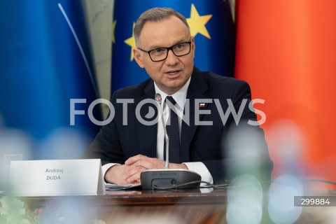  18.06.2025 WARSZAWA<br />
POSIEDZENIE RADY BEZPIECZENSTWA NARODOWEGO W PALACU PREZYDENCKIM W WARSZAWIE<br />
N/Z PREZYDENT ANDRZEJ DUDA<br />
FOT. ANTONI BYSZEWSKI/FOTONEWS 