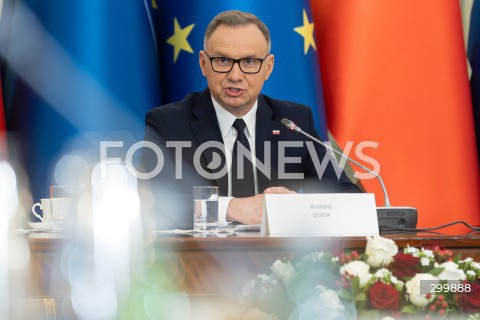  18.06.2025 WARSZAWA<br />
POSIEDZENIE RADY BEZPIECZENSTWA NARODOWEGO W PALACU PREZYDENCKIM W WARSZAWIE<br />
N/Z PREZYDENT ANDRZEJ DUDA<br />
FOT. ANTONI BYSZEWSKI/FOTONEWS 