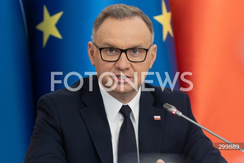  18.06.2025 WARSZAWA<br />
POSIEDZENIE RADY BEZPIECZENSTWA NARODOWEGO W PALACU PREZYDENCKIM W WARSZAWIE<br />
N/Z PREZYDENT ANDRZEJ DUDA<br />
FOT. ANTONI BYSZEWSKI/FOTONEWS 