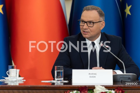  18.06.2025 WARSZAWA<br />
POSIEDZENIE RADY BEZPIECZENSTWA NARODOWEGO W PALACU PREZYDENCKIM W WARSZAWIE<br />
N/Z PREZYDENT ANDRZEJ DUDA<br />
FOT. ANTONI BYSZEWSKI/FOTONEWS 