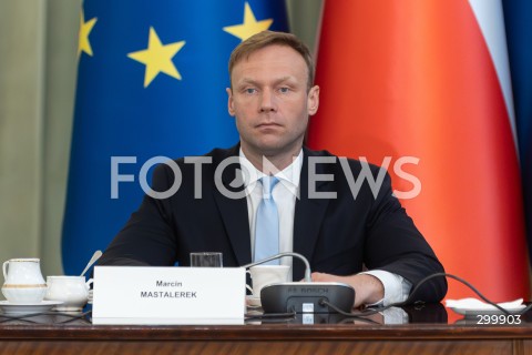  18.06.2025 WARSZAWA<br />
POSIEDZENIE RADY BEZPIECZENSTWA NARODOWEGO W PALACU PREZYDENCKIM W WARSZAWIE<br />
N/Z MARCIN MASTALEREK<br />
FOT. ANTONI BYSZEWSKI/FOTONEWS 