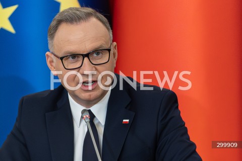  18.06.2025 WARSZAWA<br />
POSIEDZENIE RADY BEZPIECZENSTWA NARODOWEGO W PALACU PREZYDENCKIM W WARSZAWIE<br />
N/Z PREZYDENT ANDRZEJ DUDA<br />
FOT. ANTONI BYSZEWSKI/FOTONEWS 