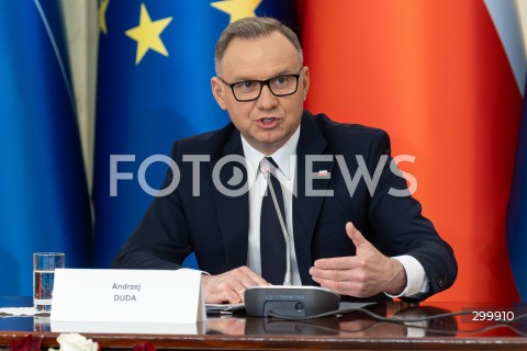  18.06.2025 WARSZAWA<br />
POSIEDZENIE RADY BEZPIECZENSTWA NARODOWEGO W PALACU PREZYDENCKIM W WARSZAWIE<br />
N/Z PREZYDENT ANDRZEJ DUDA<br />
FOT. ANTONI BYSZEWSKI/FOTONEWS 