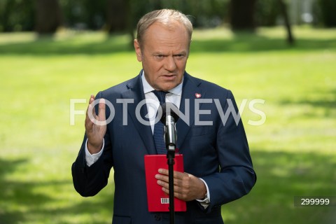  20.06.2025 WARSZAWA<br />
KONFERENCJA PRASOWA PREMIERA DONALDA TUSKA<br />
N/Z PREMIER DONALD TUSK<br />
FOT. MARCIN BANASZKIEWICZ/FOTONEWS  