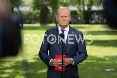  20.06.2025 WARSZAWA<br />
KONFERENCJA PRASOWA PREMIERA DONALDA TUSKA<br />
N/Z PREMIER DONALD TUSK<br />
FOT. MARCIN BANASZKIEWICZ/FOTONEWS  