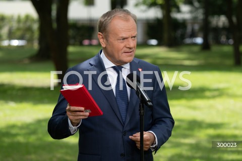  20.06.2025 WARSZAWA<br />
KONFERENCJA PRASOWA PREMIERA DONALDA TUSKA<br />
N/Z PREMIER DONALD TUSK<br />
FOT. MARCIN BANASZKIEWICZ/FOTONEWS  