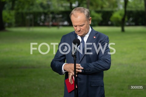  20.06.2025 WARSZAWA<br />
KONFERENCJA PRASOWA PREMIERA DONALDA TUSKA<br />
N/Z PREMIER DONALD TUSK<br />
FOT. MARCIN BANASZKIEWICZ/FOTONEWS  