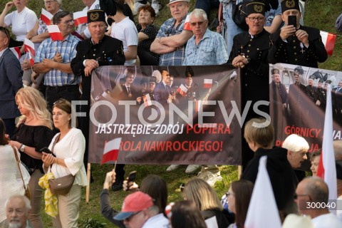  22.06.2025 PULTUSK<br />
WYGRALA POLSKA<br />
WIEC KAROLA NAWROCKIEGO<br />
N/Z UCZESTNICY FLAGA<br />
FOT. MARCIN BANASZKIEWICZ/FOTONEWS  