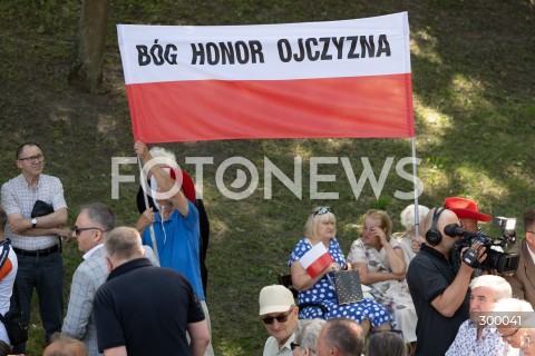  22.06.2025 PULTUSK<br />
WYGRALA POLSKA<br />
WIEC KAROLA NAWROCKIEGO<br />
N/Z UCZESTNICY FLAGA<br />
FOT. MARCIN BANASZKIEWICZ/FOTONEWS  