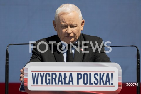  22.06.2025 PULTUSK<br />
WYGRALA POLSKA<br />
WIEC KAROLA NAWROCKIEGO<br />
N/Z JAROSLAW KACZYNSKI<br />
FOT. MARCIN BANASZKIEWICZ/FOTONEWS  
