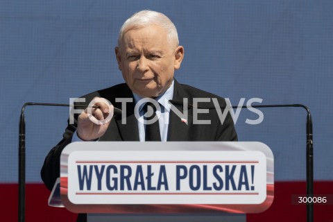  22.06.2025 PULTUSK<br />
WYGRALA POLSKA<br />
WIEC KAROLA NAWROCKIEGO<br />
N/Z JAROSLAW KACZYNSKI<br />
FOT. MARCIN BANASZKIEWICZ/FOTONEWS  