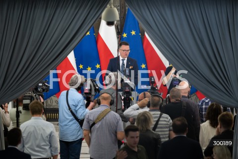  24.06.2025 WARSZAWA<br />
POSIEDZENIE SEJMU RP<br />
N/Z MARSZALEK SZYMON HOLOWNIA<br />
FOT. MARCIN BANASZKIEWICZ/FOTONEWS  