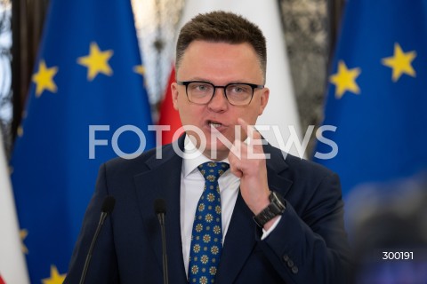  24.06.2025 WARSZAWA<br />
POSIEDZENIE SEJMU RP<br />
N/Z MARSZALEK SZYMON HOLOWNIA<br />
FOT. MARCIN BANASZKIEWICZ/FOTONEWS  