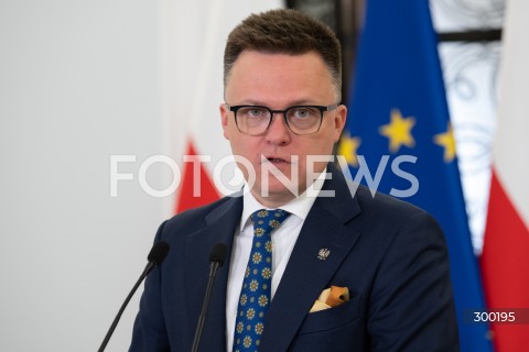  24.06.2025 WARSZAWA<br />
POSIEDZENIE SEJMU RP<br />
N/Z MARSZALEK SZYMON HOLOWNIA<br />
FOT. MARCIN BANASZKIEWICZ/FOTONEWS  