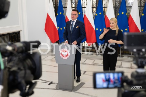  24.06.2025 WARSZAWA<br />
POSIEDZENIE SEJMU RP<br />
N/Z MARSZALEK SZYMON HOLOWNIA<br />
FOT. MARCIN BANASZKIEWICZ/FOTONEWS  