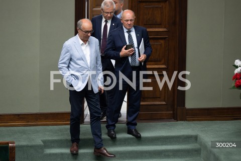  24.06.2025 WARSZAWA<br />
POSIEDZENIE SEJMU RP<br />
N/Z WLODZIMIERZ CZARZASTY MAREK SAWICKI<br />
FOT. MARCIN BANASZKIEWICZ/FOTONEWS  