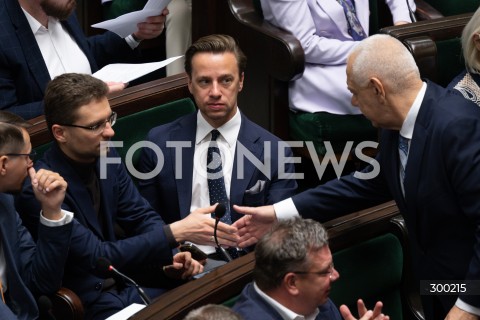  24.06.2025 WARSZAWA<br />
POSIEDZENIE SEJMU RP<br />
N/Z KRZYSZTOF BOSAK MICHAL WAWER JACEK SASIN<br />
FOT. MARCIN BANASZKIEWICZ/FOTONEWS  