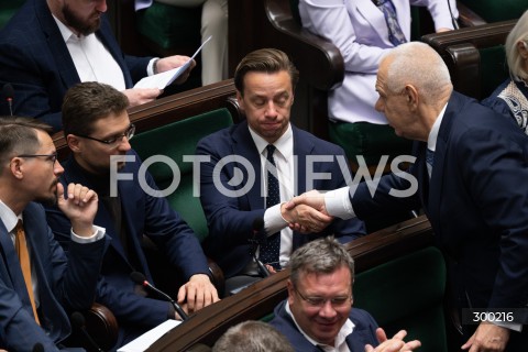  24.06.2025 WARSZAWA<br />
POSIEDZENIE SEJMU RP<br />
N/Z KRZYSZTOF BOSAK MICHAL WAWER JACEK SASIN<br />
FOT. MARCIN BANASZKIEWICZ/FOTONEWS  
