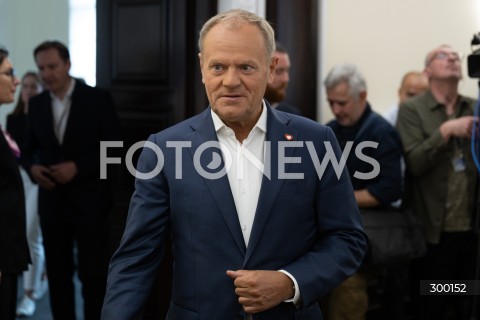  24.06.2025 WARSZAWA<br />
POSIEDZENIE RADY MINISTROW<br />
N/Z PREMIER DONALD TUSK<br />
FOT. MARCIN BANASZKIEWICZ/FOTONEWS  