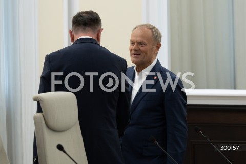  24.06.2025 WARSZAWA<br />
POSIEDZENIE RADY MINISTROW<br />
N/Z WLADYSLAW KOSINIAK KAMYSZ DONALD TUSK<br />
FOT. MARCIN BANASZKIEWICZ/FOTONEWS  