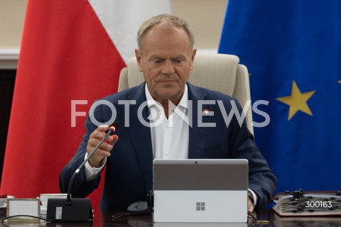  24.06.2025 WARSZAWA<br />
POSIEDZENIE RADY MINISTROW<br />
N/Z PREMIER DONALD TUSK<br />
FOT. MARCIN BANASZKIEWICZ/FOTONEWS  