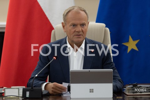  24.06.2025 WARSZAWA<br />
POSIEDZENIE RADY MINISTROW<br />
N/Z PREMIER DONALD TUSK<br />
FOT. MARCIN BANASZKIEWICZ/FOTONEWS  