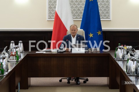  24.06.2025 WARSZAWA<br />
POSIEDZENIE RADY MINISTROW<br />
N/Z PREMIER DONALD TUSK<br />
FOT. MARCIN BANASZKIEWICZ/FOTONEWS  