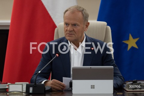  24.06.2025 WARSZAWA<br />
POSIEDZENIE RADY MINISTROW<br />
N/Z PREMIER DONALD TUSK<br />
FOT. MARCIN BANASZKIEWICZ/FOTONEWS  