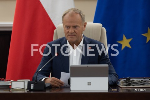  24.06.2025 WARSZAWA<br />
POSIEDZENIE RADY MINISTROW<br />
N/Z PREMIER DONALD TUSK<br />
FOT. MARCIN BANASZKIEWICZ/FOTONEWS  