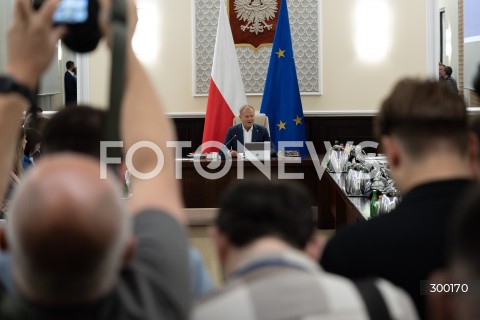  24.06.2025 WARSZAWA<br />
POSIEDZENIE RADY MINISTROW<br />
N/Z PREMIER DONALD TUSK<br />
FOT. MARCIN BANASZKIEWICZ/FOTONEWS  