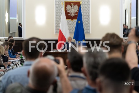 24.06.2025 WARSZAWA<br />
POSIEDZENIE RADY MINISTROW<br />
N/Z PREMIER DONALD TUSK<br />
FOT. MARCIN BANASZKIEWICZ/FOTONEWS  