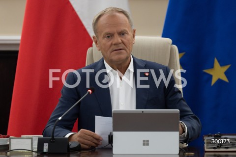  24.06.2025 WARSZAWA<br />
POSIEDZENIE RADY MINISTROW<br />
N/Z PREMIER DONALD TUSK<br />
FOT. MARCIN BANASZKIEWICZ/FOTONEWS  