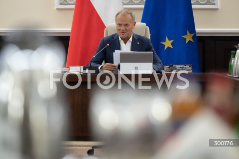  24.06.2025 WARSZAWA<br />
POSIEDZENIE RADY MINISTROW<br />
N/Z PREMIER DONALD TUSK<br />
FOT. MARCIN BANASZKIEWICZ/FOTONEWS  