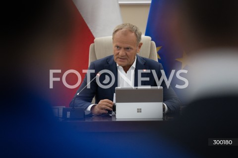  24.06.2025 WARSZAWA<br />
POSIEDZENIE RADY MINISTROW<br />
N/Z PREMIER DONALD TUSK<br />
FOT. MARCIN BANASZKIEWICZ/FOTONEWS  