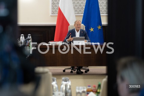  24.06.2025 WARSZAWA<br />
POSIEDZENIE RADY MINISTROW<br />
N/Z PREMIER DONALD TUSK<br />
FOT. MARCIN BANASZKIEWICZ/FOTONEWS  