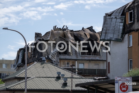  04.07.2025 ZABKI<br />
POZAR BUDYNKU MIESZKALNEGO<br />
N/Z BUDYNEK PO POZARZE<br />
FOT. MARCIN BANASZKIEWICZ / FOTONEWS  