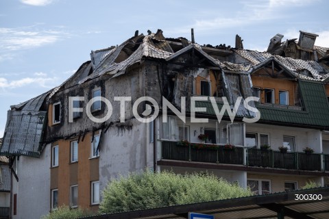  04.07.2025 ZABKI<br />
POZAR BUDYNKU MIESZKALNEGO<br />
N/Z BUDYNEK PO POZARZE<br />
FOT. MARCIN BANASZKIEWICZ / FOTONEWS  