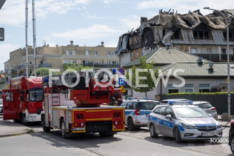  04.07.2025 ZABKI<br />
POZAR BUDYNKU MIESZKALNEGO<br />
N/Z BUDYNEK PO POZARZE<br />
FOT. MARCIN BANASZKIEWICZ / FOTONEWS  