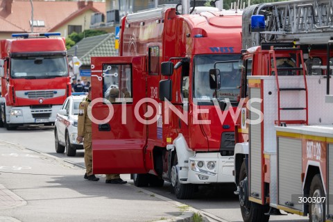  04.07.2025 ZABKI<br />
POZAR BUDYNKU MIESZKALNEGO<br />
N/Z STRAZ POZARNA PSP<br />
FOT. MARCIN BANASZKIEWICZ / FOTONEWS  